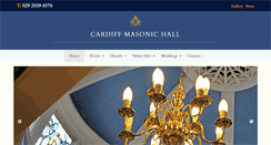 Desktop Screenshot of cardiffmasonichall.co.uk